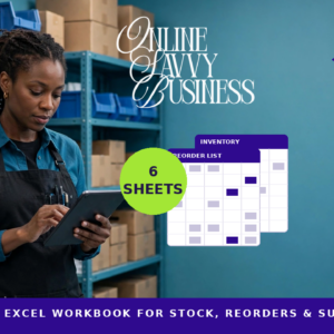 Shopify Inventory Workbook