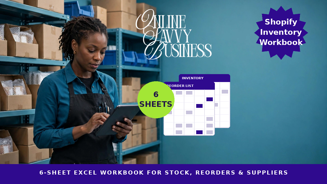 Shopify Inventory Workbook